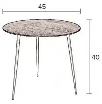 Odkládací stolek DUTCHBONE PEPPER, 45 cm Dutchbone 2300163