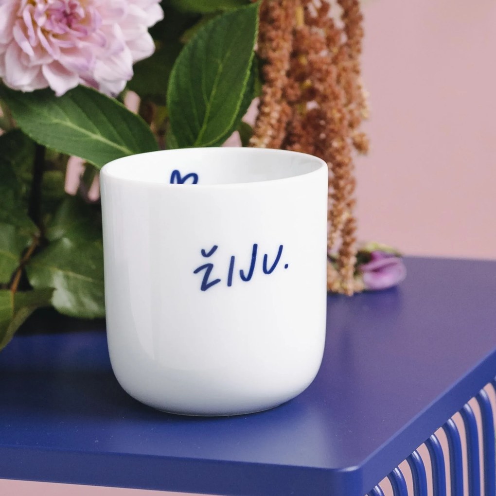 Bella Rose Porcelánový hrnček Žiju 270 ml