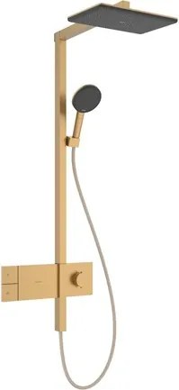 Hansgrohe Raindance Alive Q sprchový systém s termostatickou batériou kartáčovaný bronz 24581140