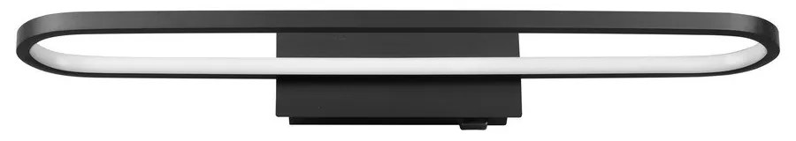 Matne čierne LED nástenné svietidlo (dĺžka 60 cm) Gianni - Trio