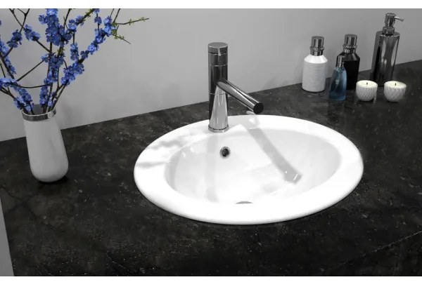 REA-U4122 - Zapustené umývadlo DALIA 46x51,5 cm keramika/lesklá biela