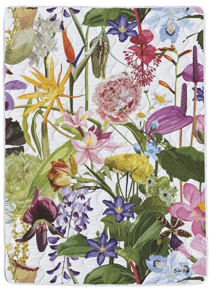 Prešívaná deka a obliečka na vankúš v súprave z bavlneného saténu 140x200 cm – Butter Kings