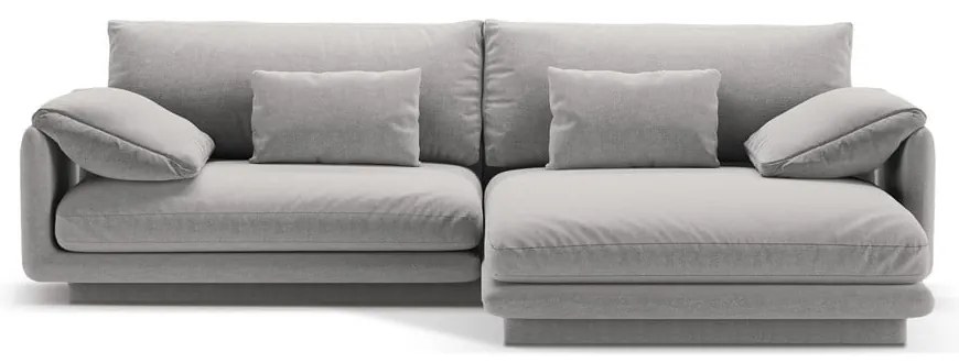 Svetlosivá rohová pohovka (pravý roh) Torino – Micadoni Home