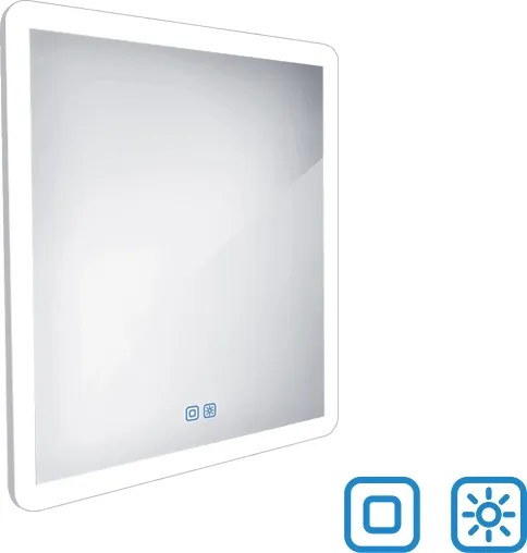 Nimco LED zrkadlo 600x600 s dvoma dotykovými senzormi - ZP 19066VX