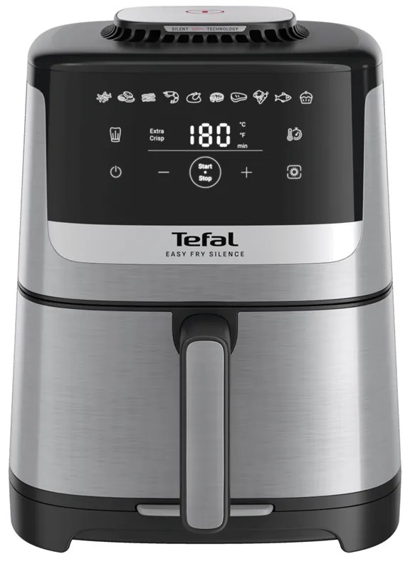 Teplovzdušná fritéza Tefal Easy Fry Silence EY552DE0 Nerezová/Čierna