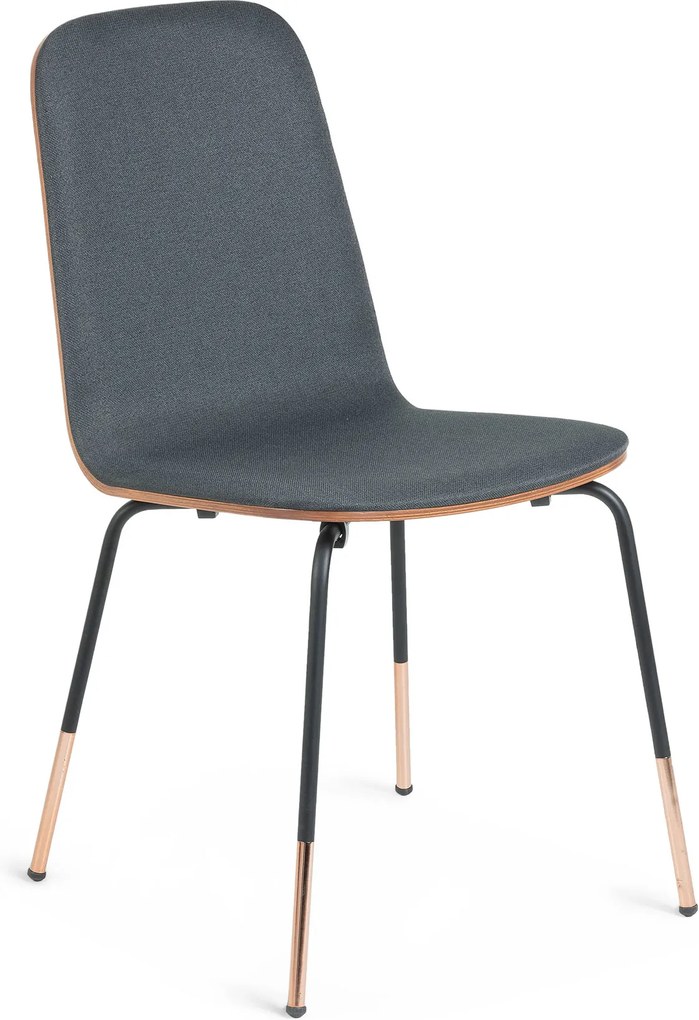 LA FORMA Čierna stolička Chrystel 84 × 58 × 48 cm