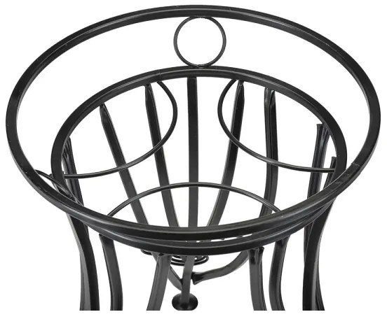 Stojan na kvety 47x43 cm čierna