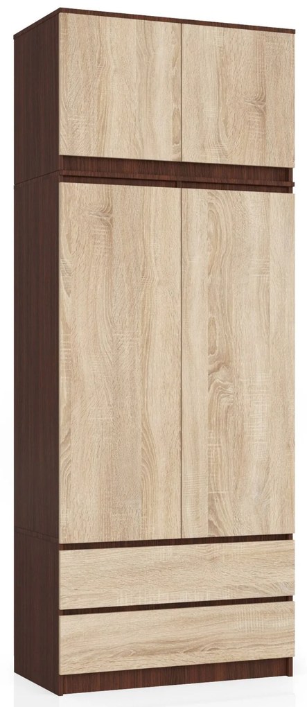 Nadstavba na skriňu Sashka  (wenge + dub sonoma). Akcia -17%. Vlastná spoľahlivá doprava až k Vám domov. 1069953