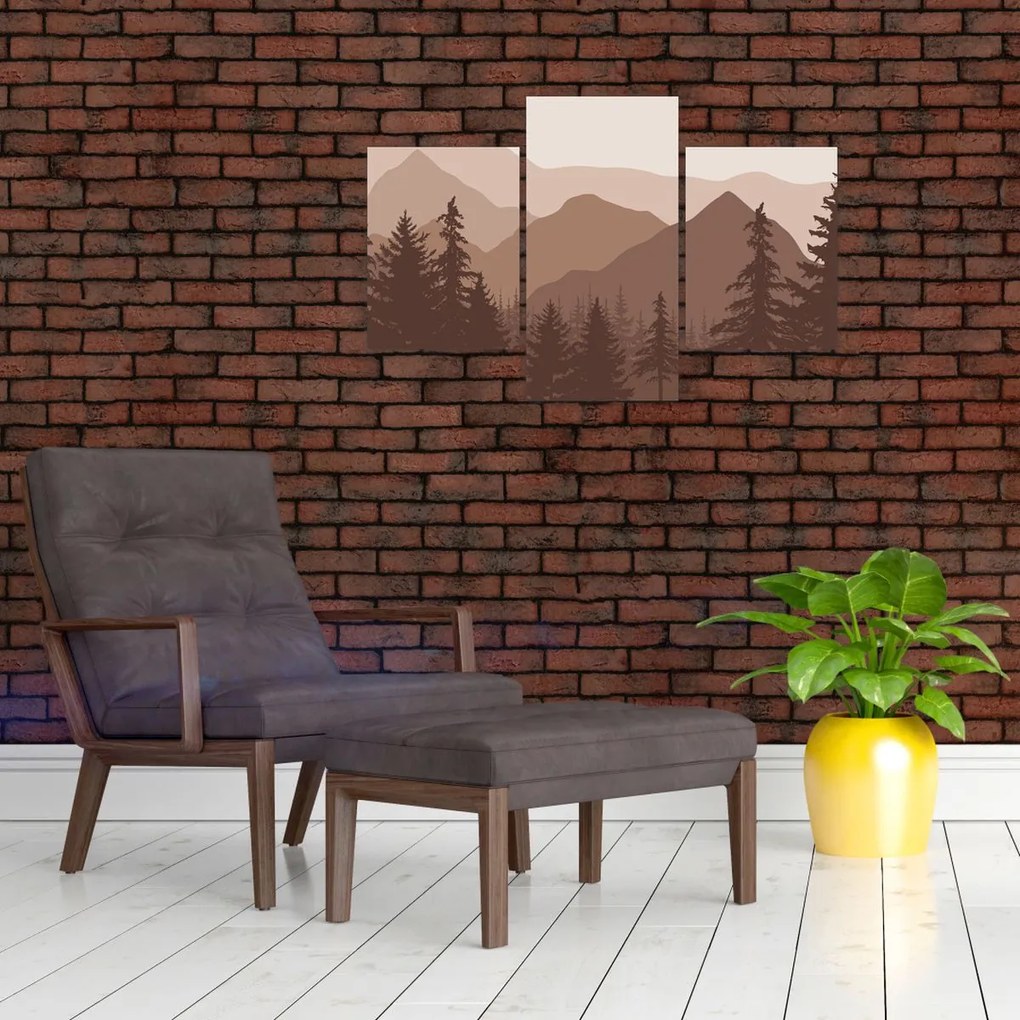 Obraz - Hnedé pohorie N⁰2 (90x60 cm)