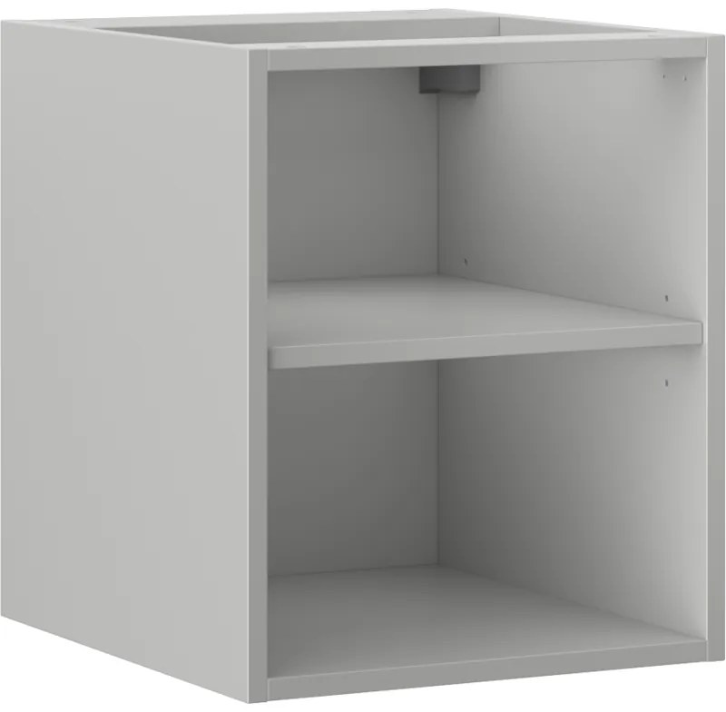 Mexen Box-A, otvorená skrinka s policou 40 cm, sivá matná, 91AX2-0400-470-0-62