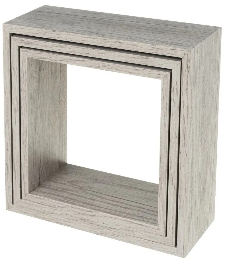 Sivé police v súprave 3 ks – Casa Selección