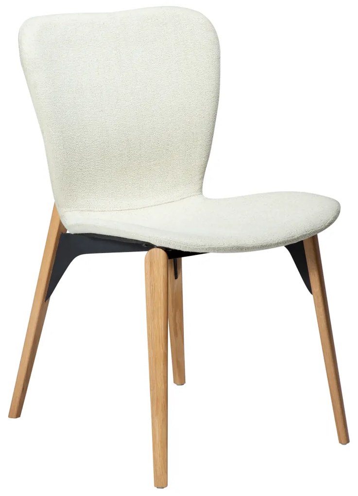 PARAGON ČALÚNENÁ STOLIČKA bone white/oak