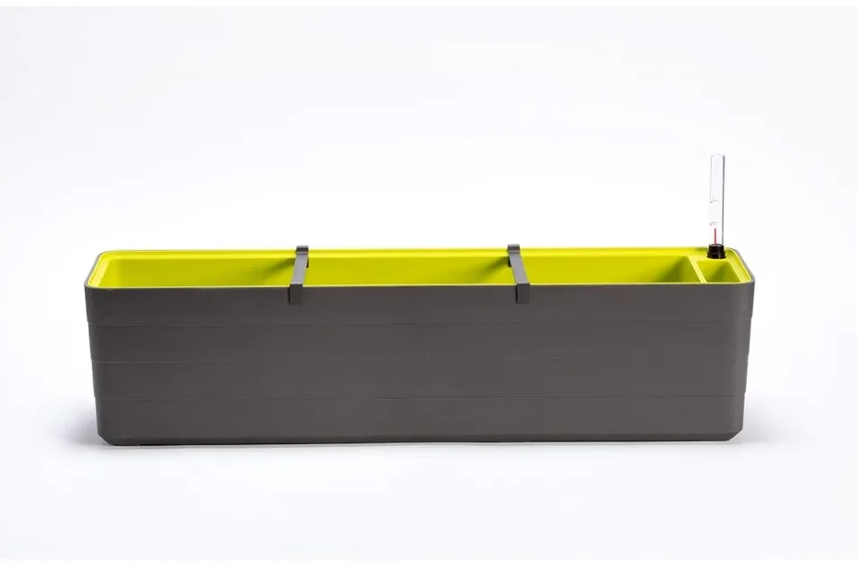 Plastia Samozavlažovací truhlík Berberis 80, antracit + zelená, 80 cm
