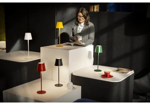 Kanlux 36323 - LED Stmievateľná stolná lampa INITA LED/1,2W/1800 mAh IP54 žltá