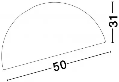 LED čierno-zlaté dizajnové stropné svietidlo Onia 50