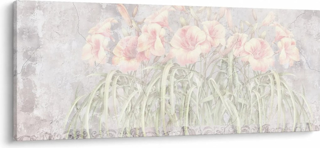 Obraz - Freska ľalií (120x50 cm)