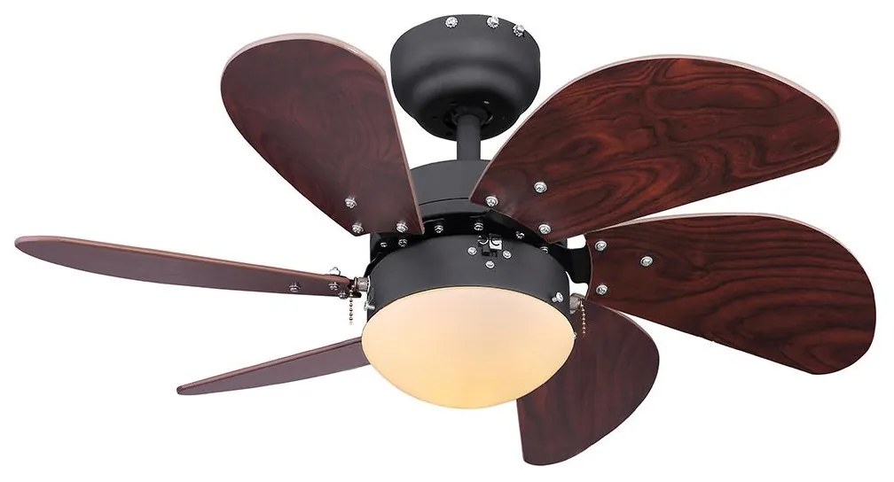 Globo 03800 - Stropný ventilátor RIVALDO 1xE14/60W/230V GL5117