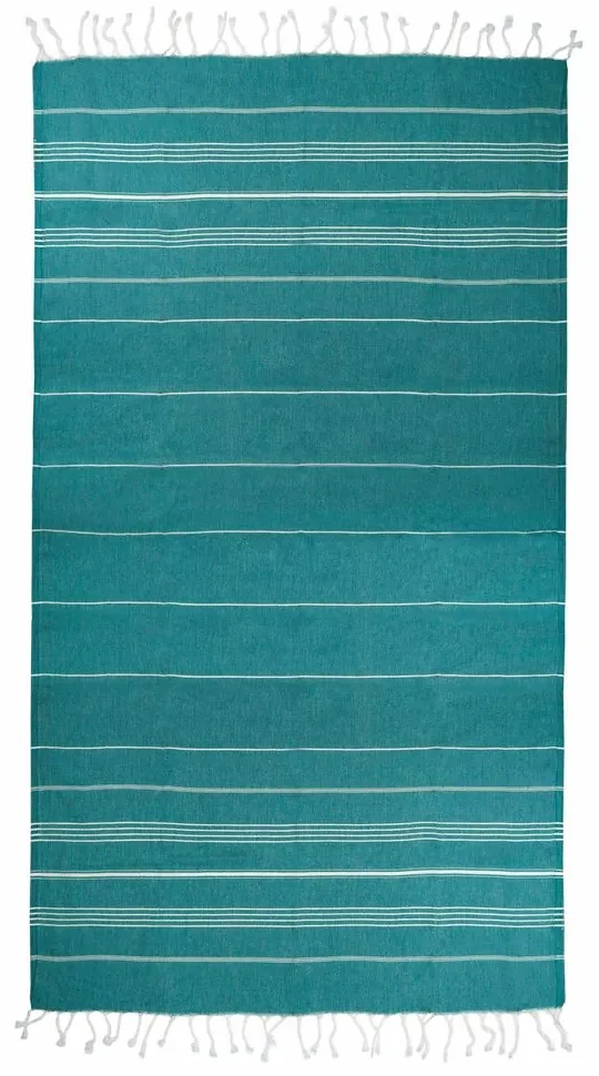 The One Towelling Plážová osuška Hamam Sultan - Čierna / biela | 100 x 180 cm