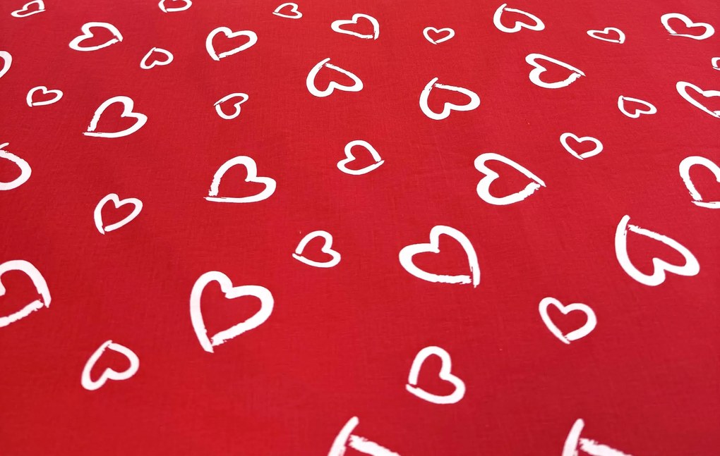 INTERMEDIC SK Posteľná obliečka Heart Red 140x200/70x90 cm