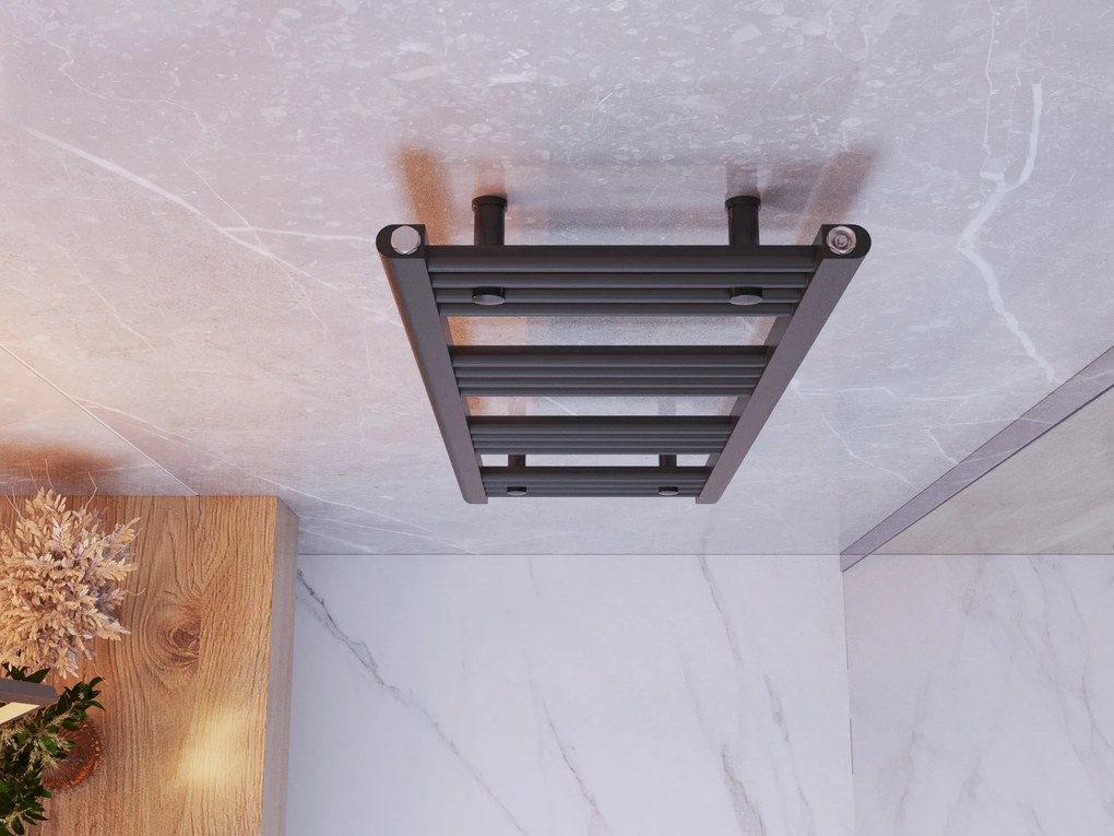 Gamma Erga Basic, vykurovacie teleso 1100x400 mm, 369 W, čierna, ERG-LAV-BASIC-11040-BK