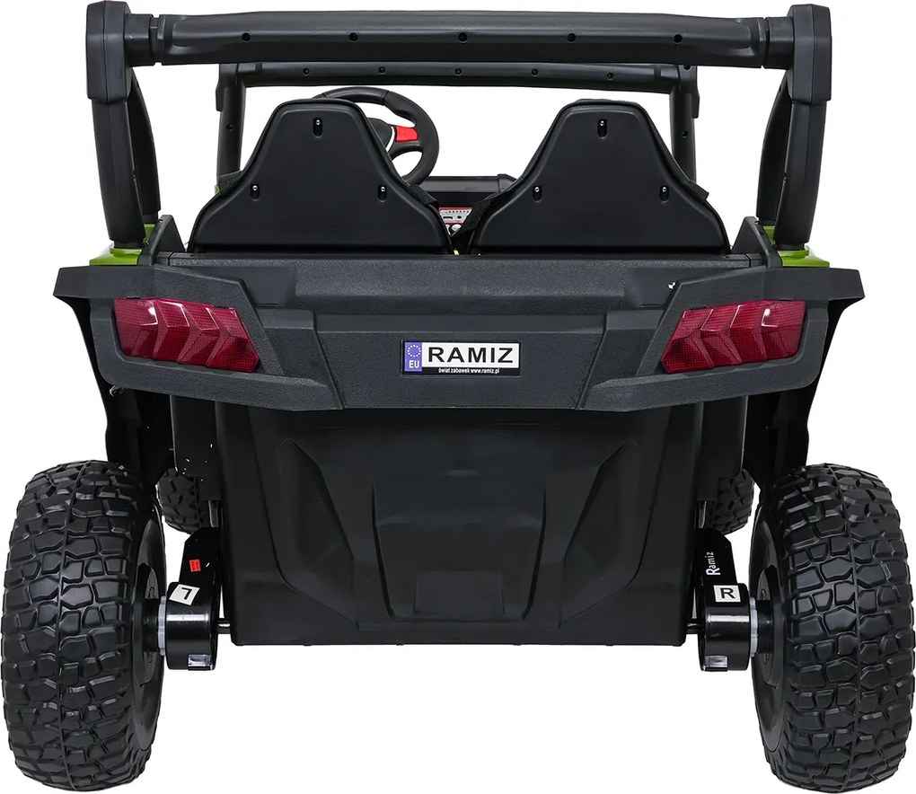 Ramiz Elektrická bugina Gravity pre deti zelená + pohon 4x4 + diaľkové ovládanie