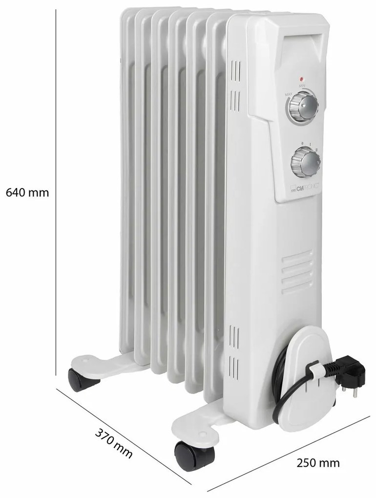 Clatronic RA 3735 olejový radiátor, 7 rebier