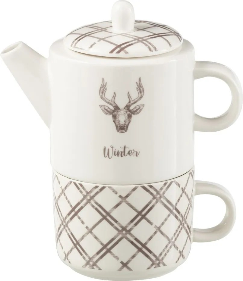 Tea for One s jeleňom v krabičke Coffee Deer - 20 * 9 * 18 cm / 680ml