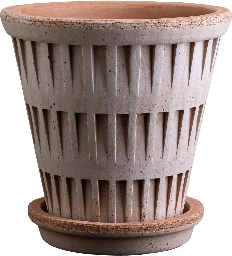 Kvetináč s podmiskou Pantheon 18 cm ružový