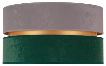 Duolla - Stropné svietidlo DUO 1xE27/15W/230V pr. 40 cm šedá/zelená/zlatá