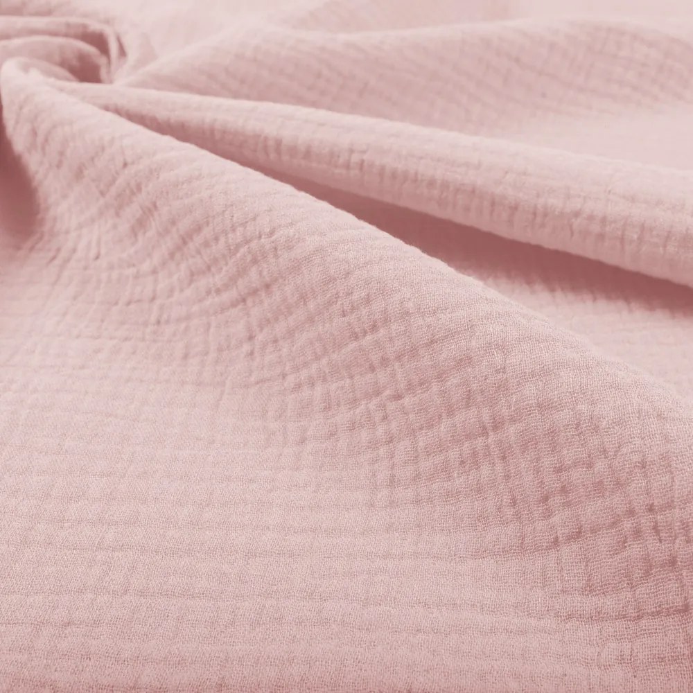 Biante Mušelínový behúň na stôl MSN-078 Púdrovo ružový 35x120 cm