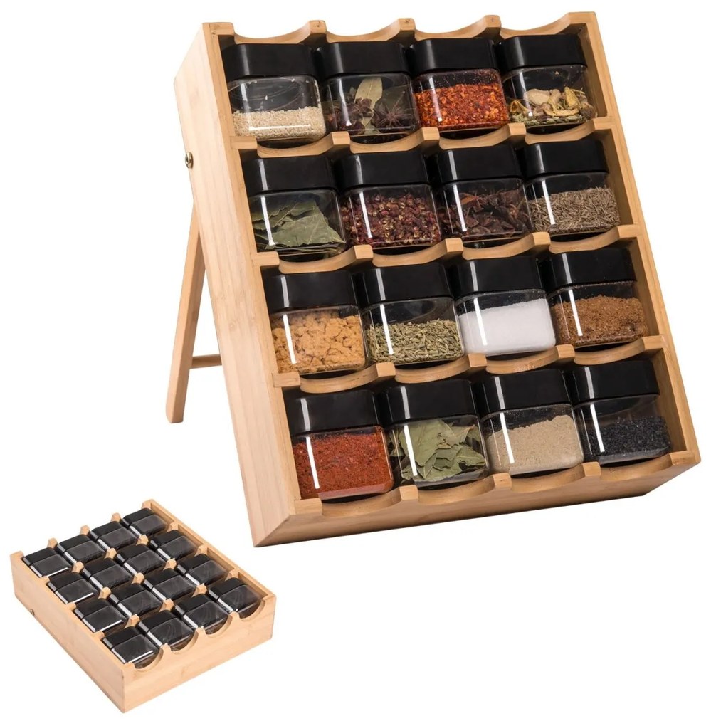 Bambusový stojan na korenie LADER hnedý