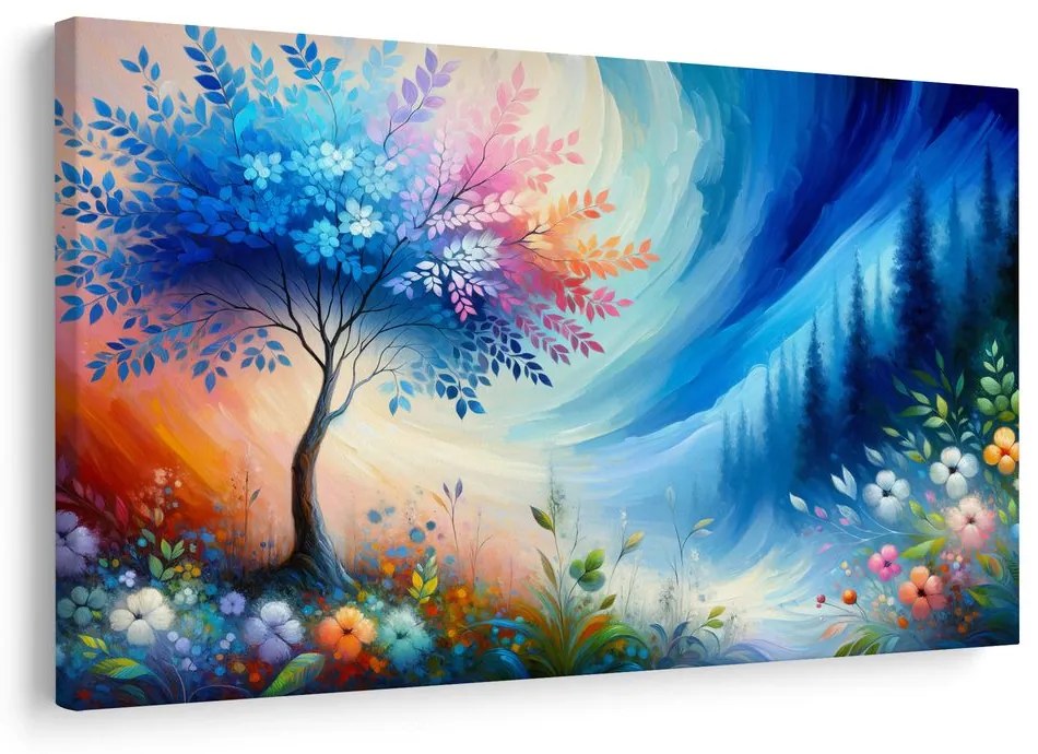 Obraz strom života v dúhe farieb