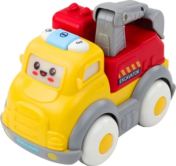 LEAN Toys Súprava mestského auta pre batoľatá Pohyblivé časti Svetlá Zvuky