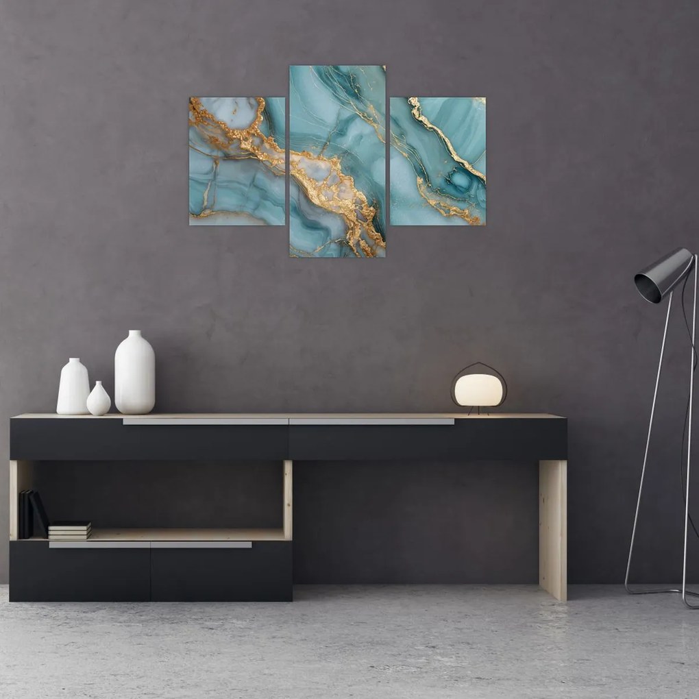 Obraz - Tyrkysový mramor (90x60 cm)