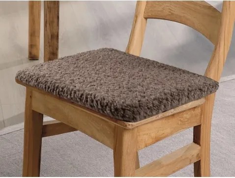 Podsedák na stoličku Teddy 40x40 cm, hnedý%