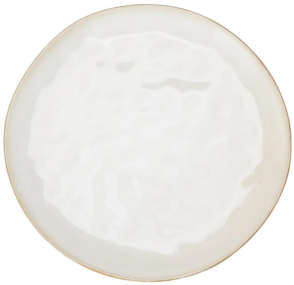 Kameninový tanier Sia, (fi) 27,8 cm, krémová