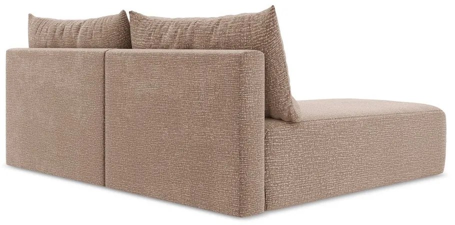 Svetlohnedá rozkladacia/s úložným priestorom rohová pohovka (ľavý roh) Kalena – Makamii