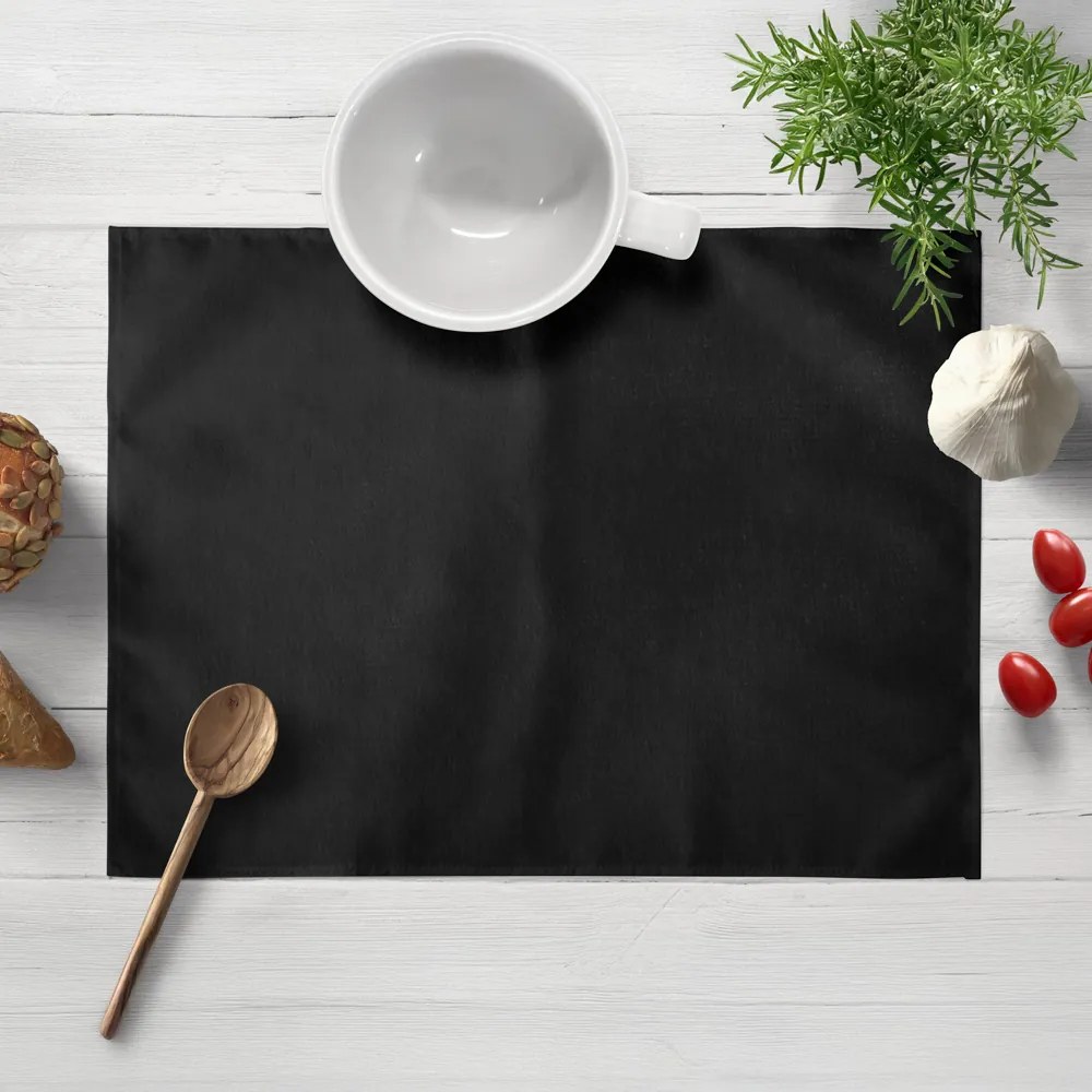 Biante Zamatové prestieranie na stôl Velvet Prémium SVP-014 Čiernozelené 35x45 cm
