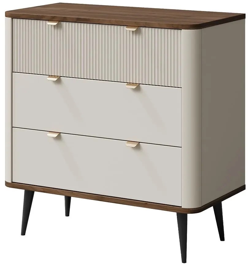 Komoda 90 Marly 11 3s orech/Kašmír