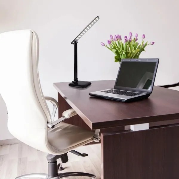 LED Stmievateľná dotyková stolná lampa JOWI LED/8W/230V čierna