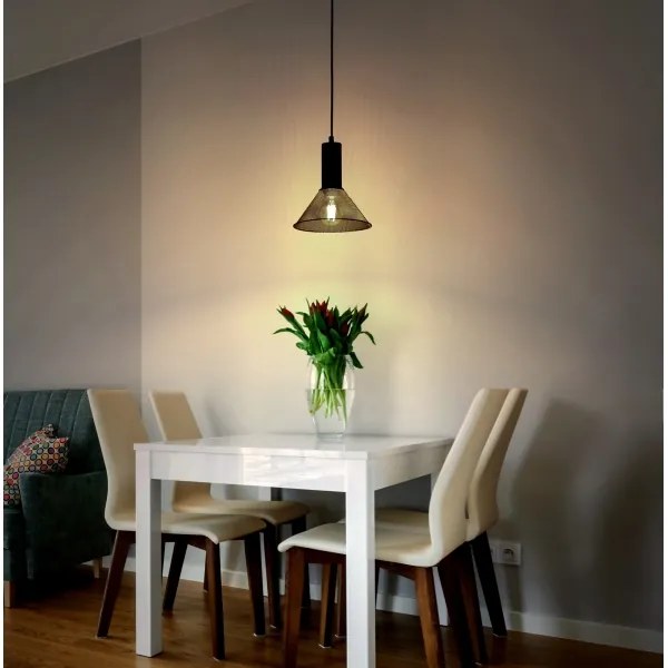Globo 15648H1 - Luster na lanku JEDD 1xE27/60W/230V čierna