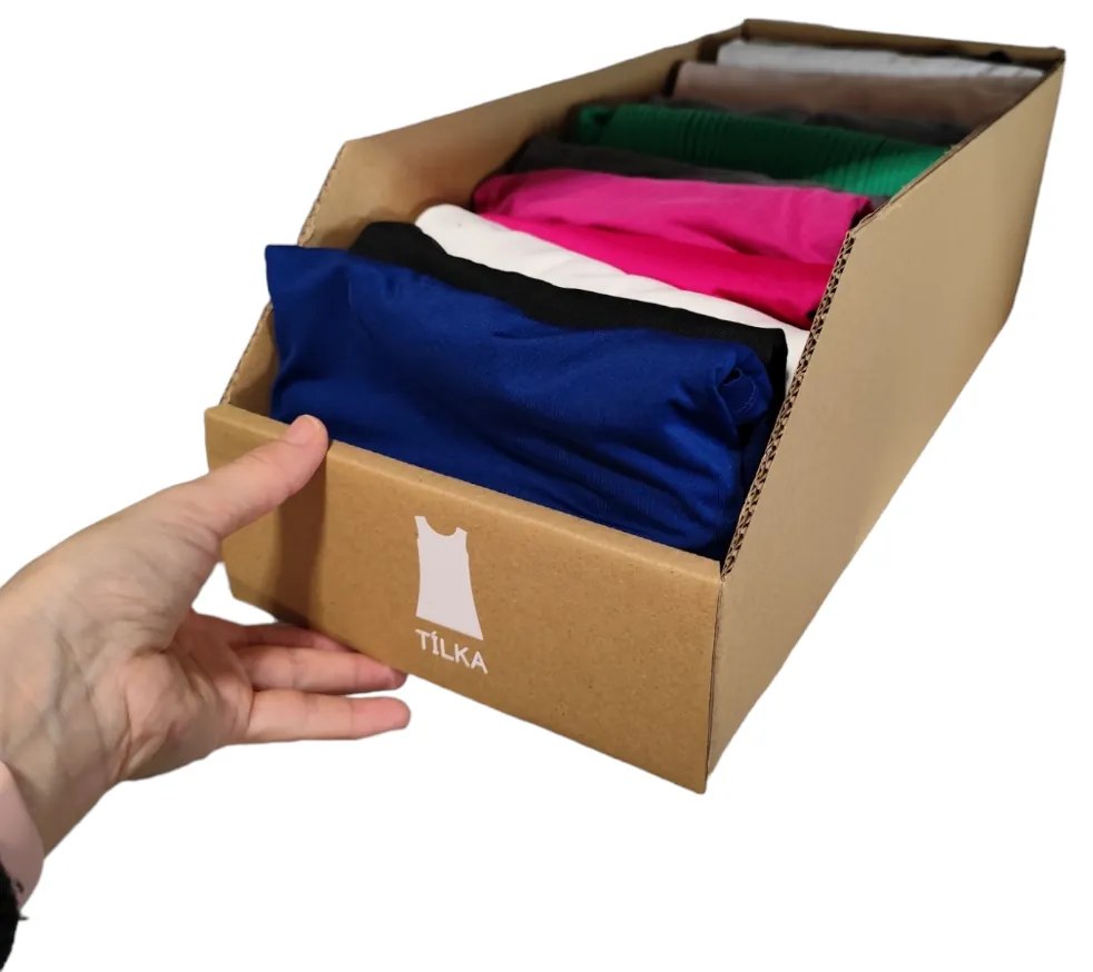 KARTON PAK Úložné boxy na oblečenie, organizéry do skrine EKO KARTON 20x47 cm