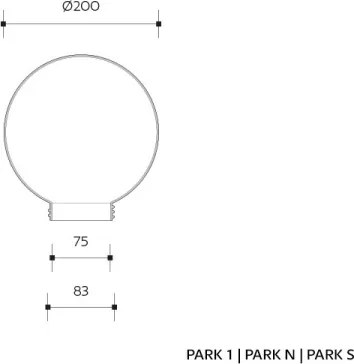 Vonkajšie nástenné svietidlo s čidlom PARK 1xE27/60W/230V