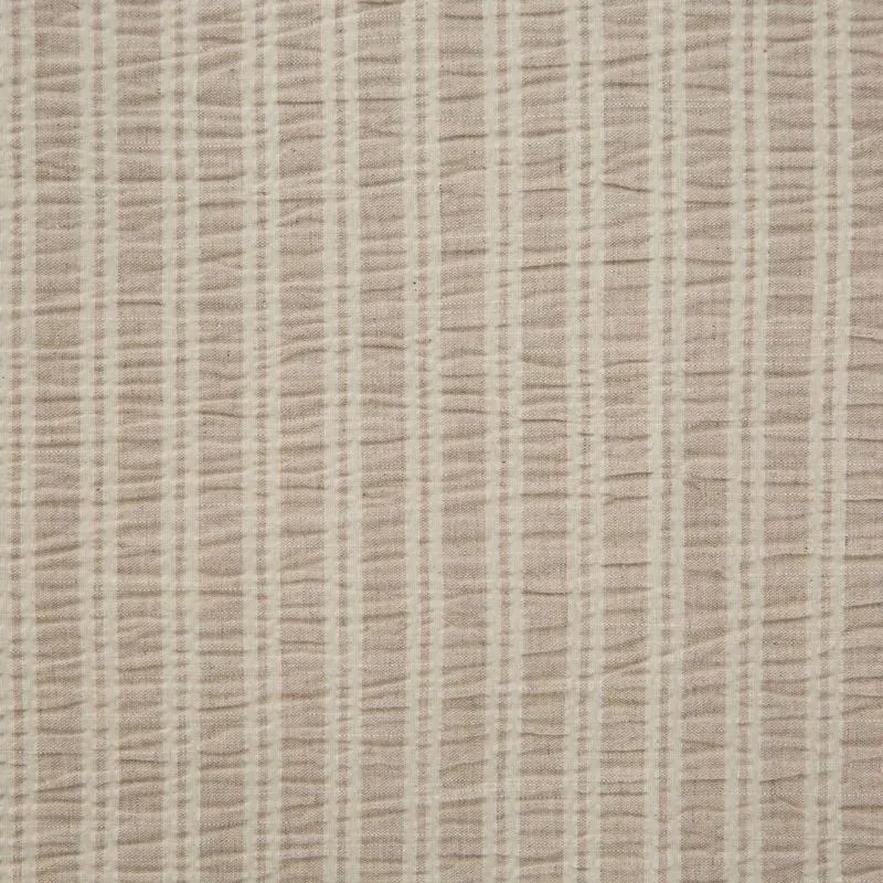 EUROFIRANY Pruhovaná bavlnená posteľná súprava s potlačou 220 cm x 200 cm béžová 80% bavlna 10% polyester 10% lycra