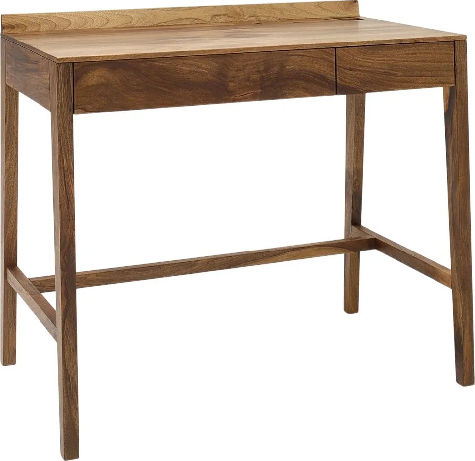 Pracovný stôl THEO light 2 zásuvkami, 90×55×75 cm Buk