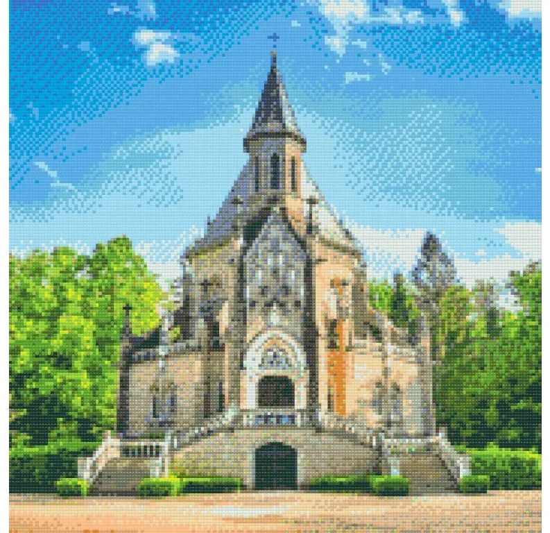 Gario Diamantové maľovanie Schwarzenberská hrobka Rozmery: 50 x 50 cm, Rámovanie: Iba zrolované plátno, Diamanty: Okrúhle