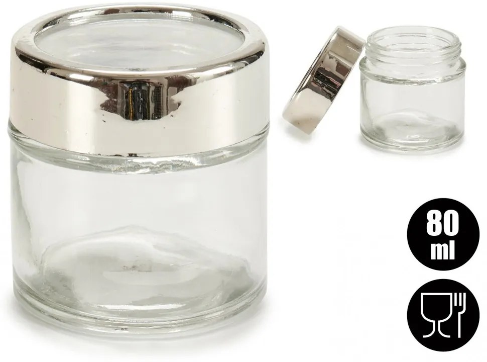 Korenica, sklenená s priehľadným viečkom, SLOIK, 80 ml