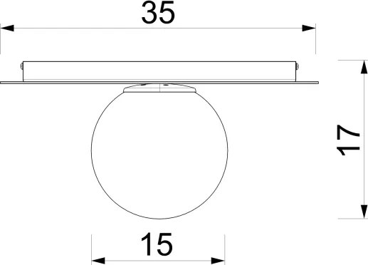 Stropné svietidlo FLAT 1xE27/15W/230V priemer 35 cm bordové