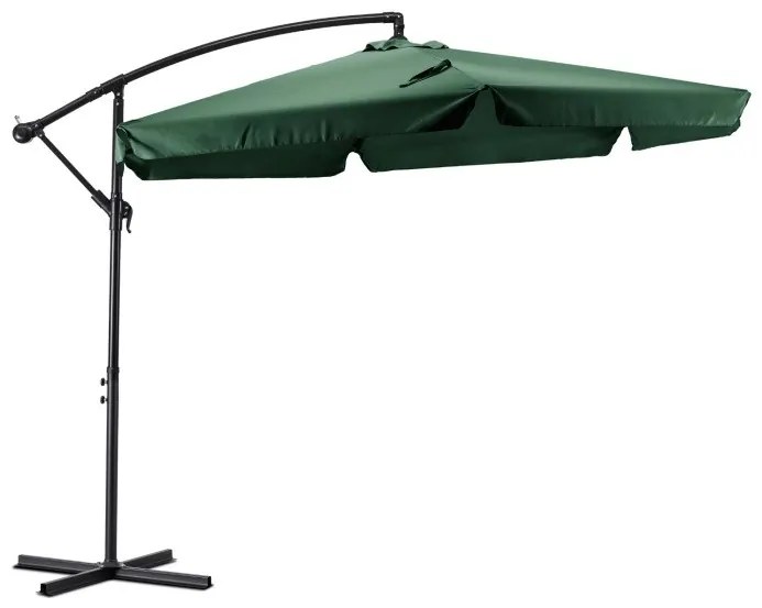 Záhradný slnečník Akron 300 cm zelený