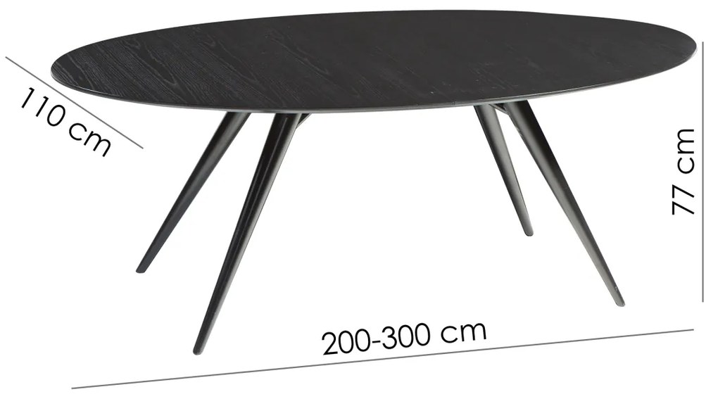 ECLIPSE JEDÁLENSKÝ OVÁLNY STÔL oak